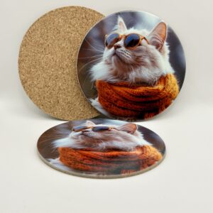 Korkowa podkładka pod kubek - CHILL CAT